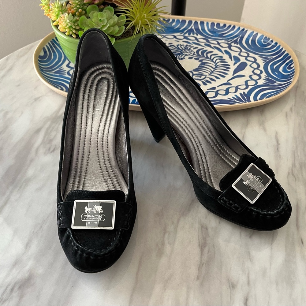 Coach Vintage Velvet Heels